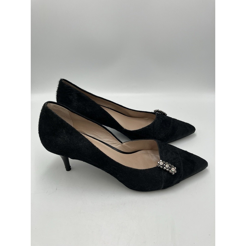 DKNY Women's Padme Leather Heels Black Size 9‎